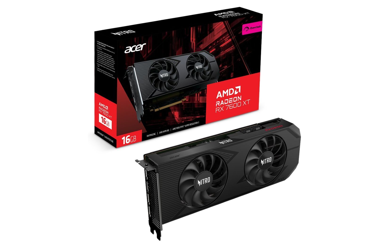 Acer Radeon RX 7600 XT Nitro OC