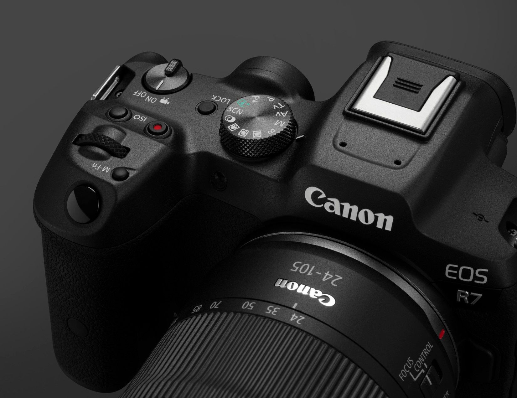 Canon EOS R7 górny panel