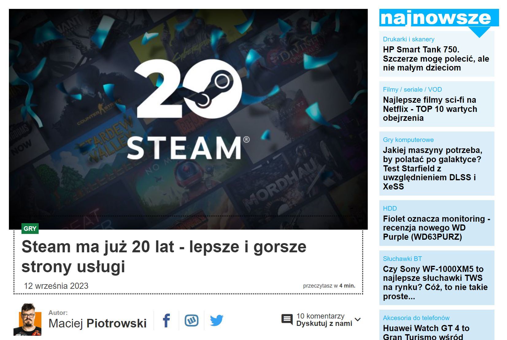 20 lat Steam