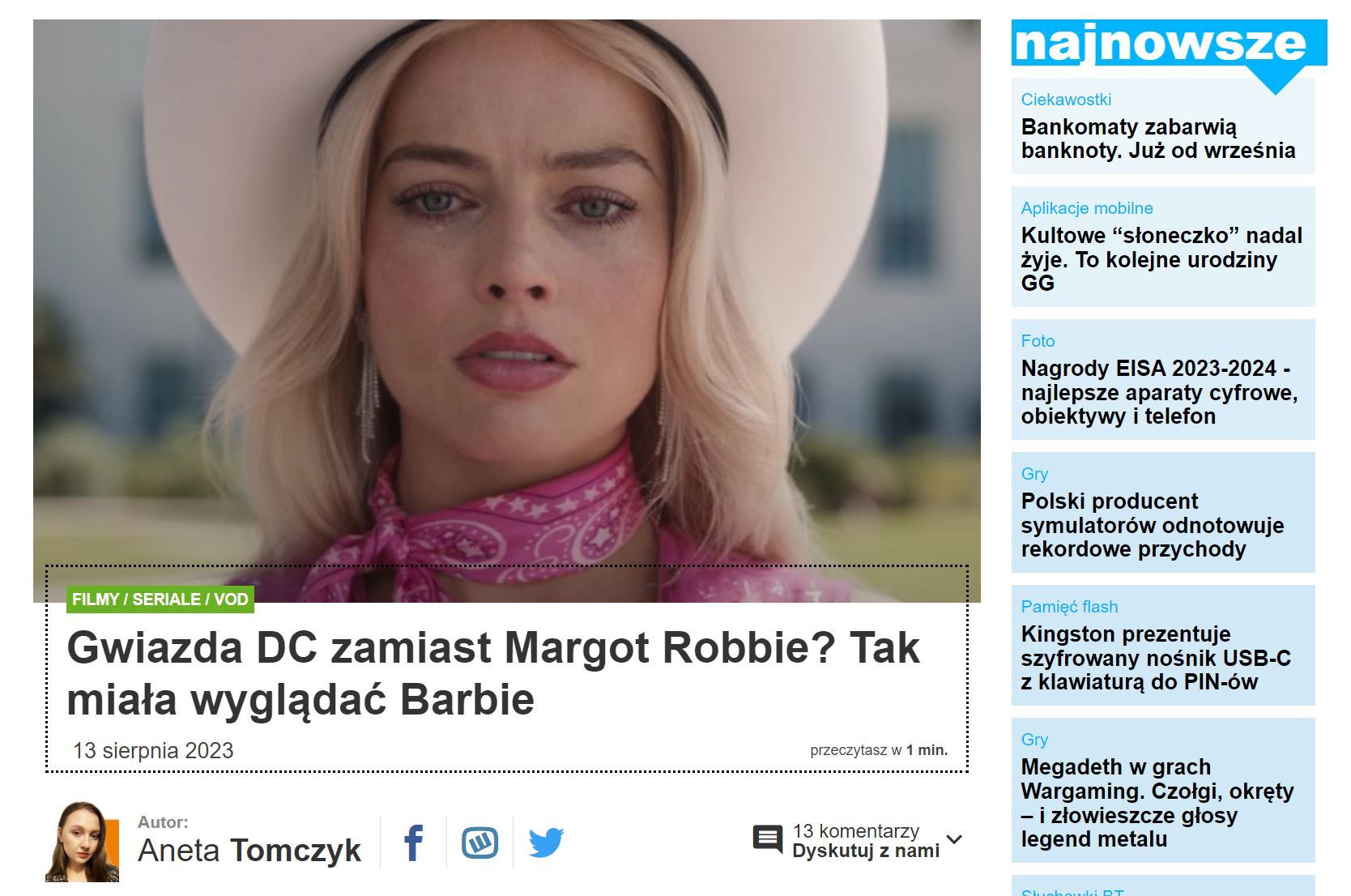 Gal Gadot jako Barbie