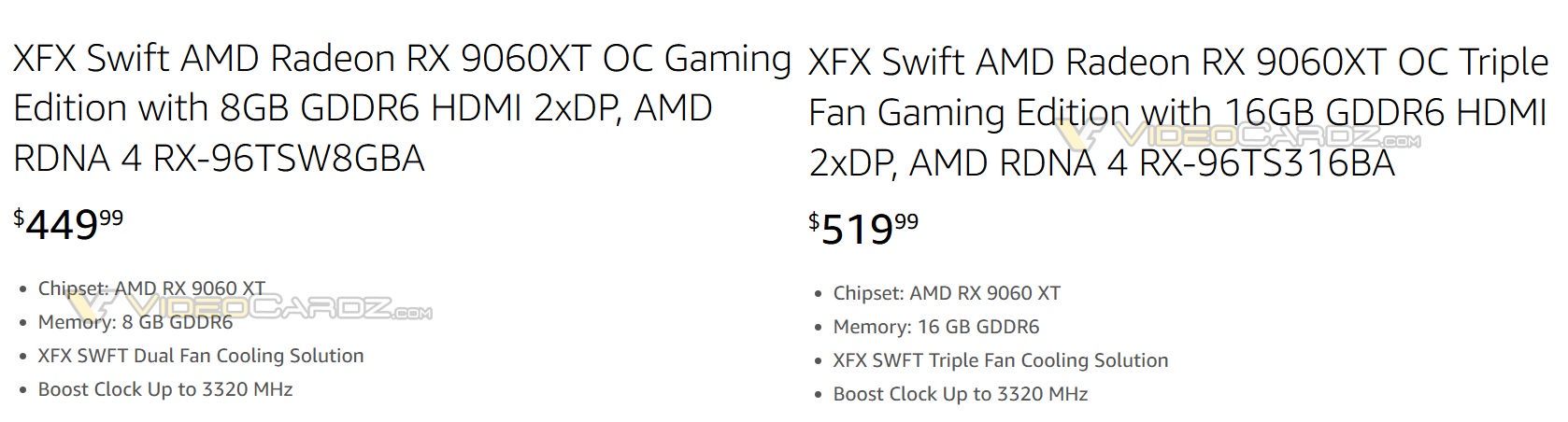 XFX Radeon RX 9060