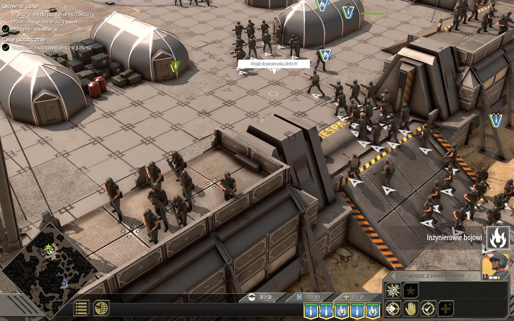 Starship Troopers: Terran Command - przemieszczanie jednostek