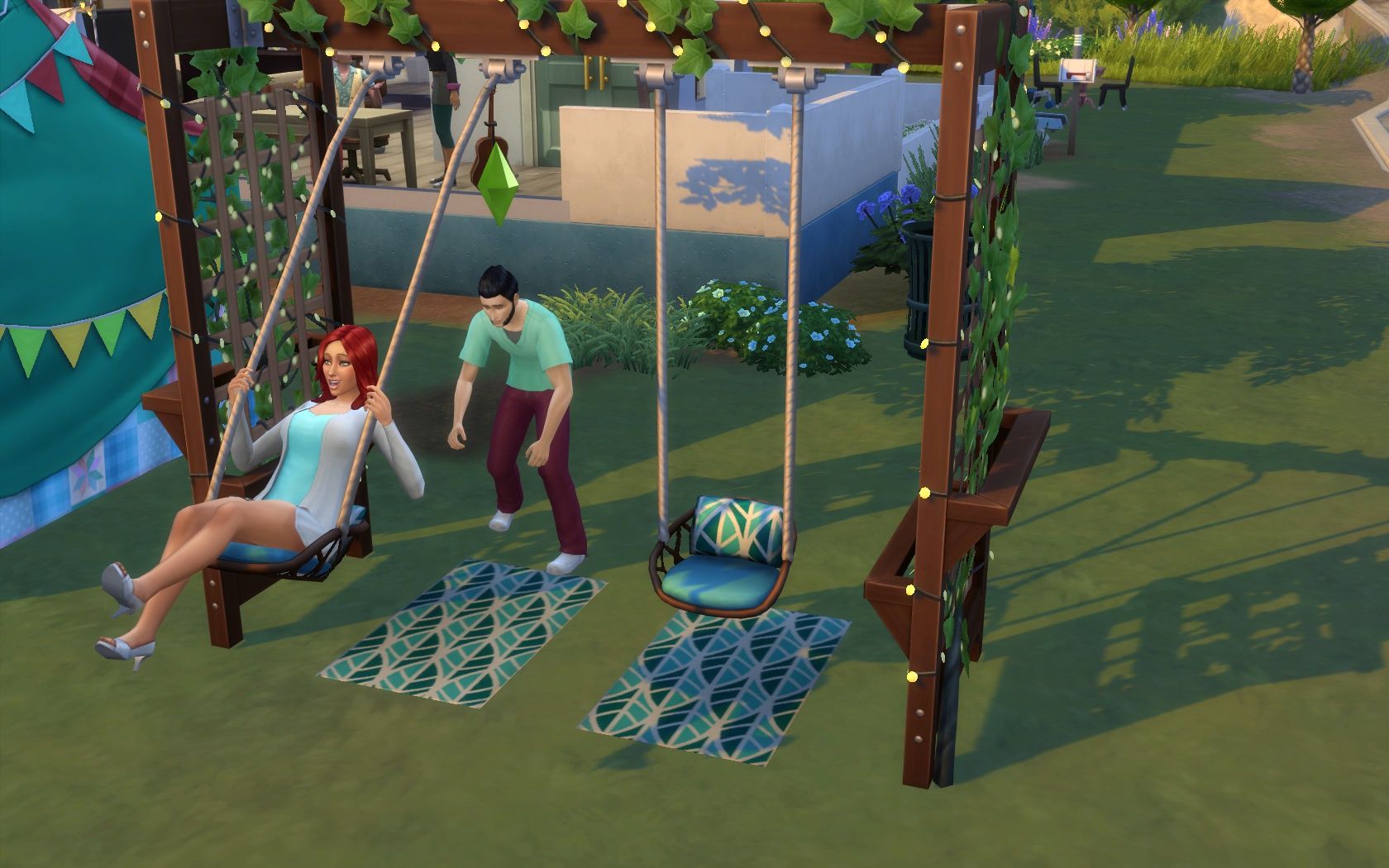 The Sims 4: Mali obozowicze - huśtawki
