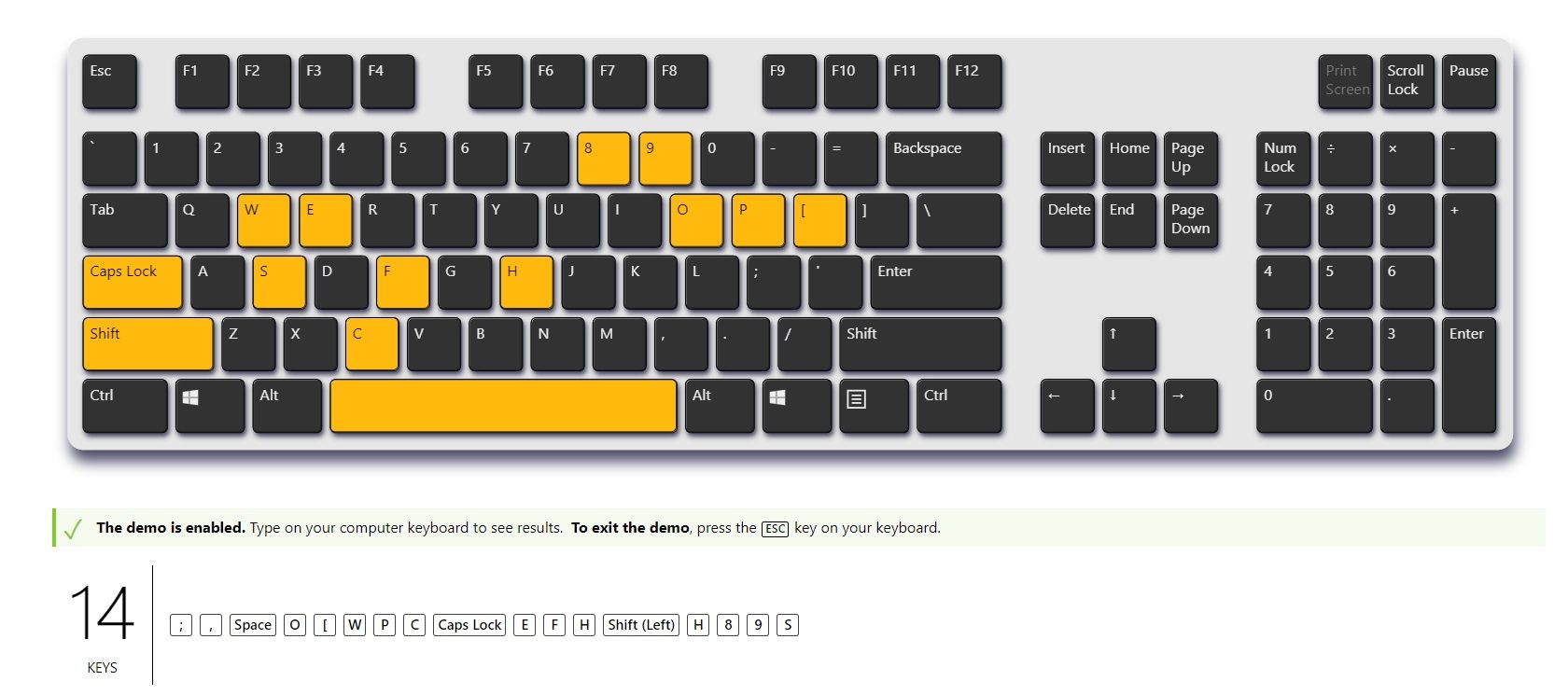 Genesis Thor 230 TKL - antighosting