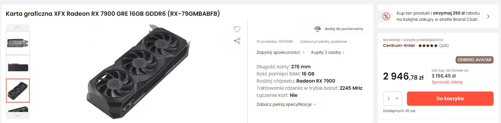 XFX Radeon RX 7900 GRE