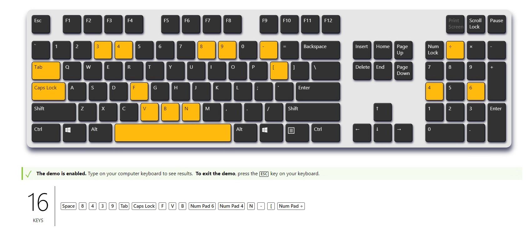 Corsair K70 Core -pełen anti-ghosting