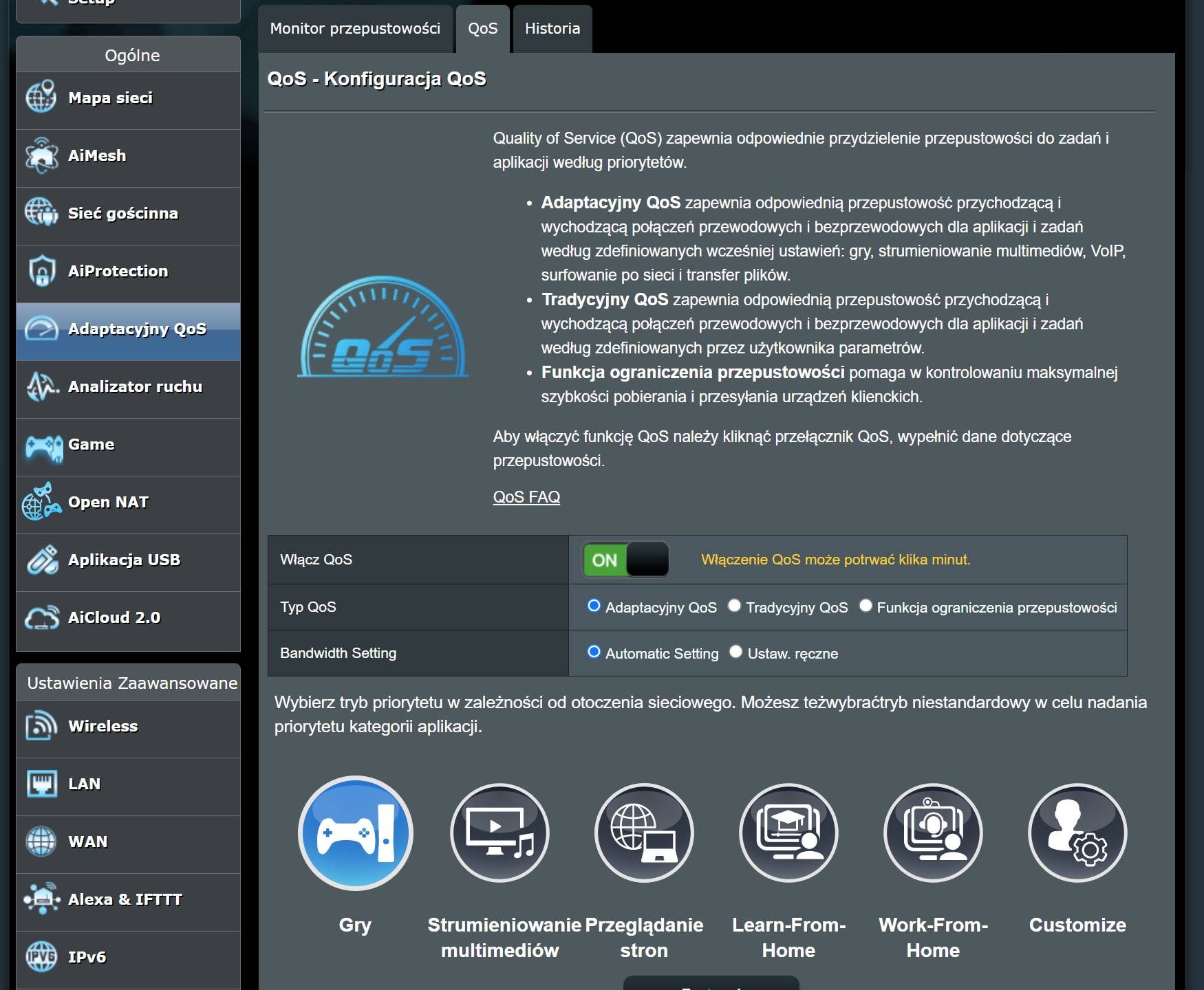 ASUS RT-AX89X - QoS