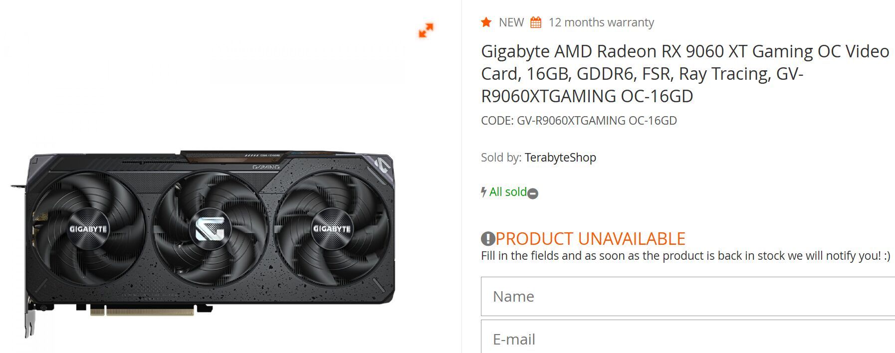 Gigabyte Radeon RX 9060 XT