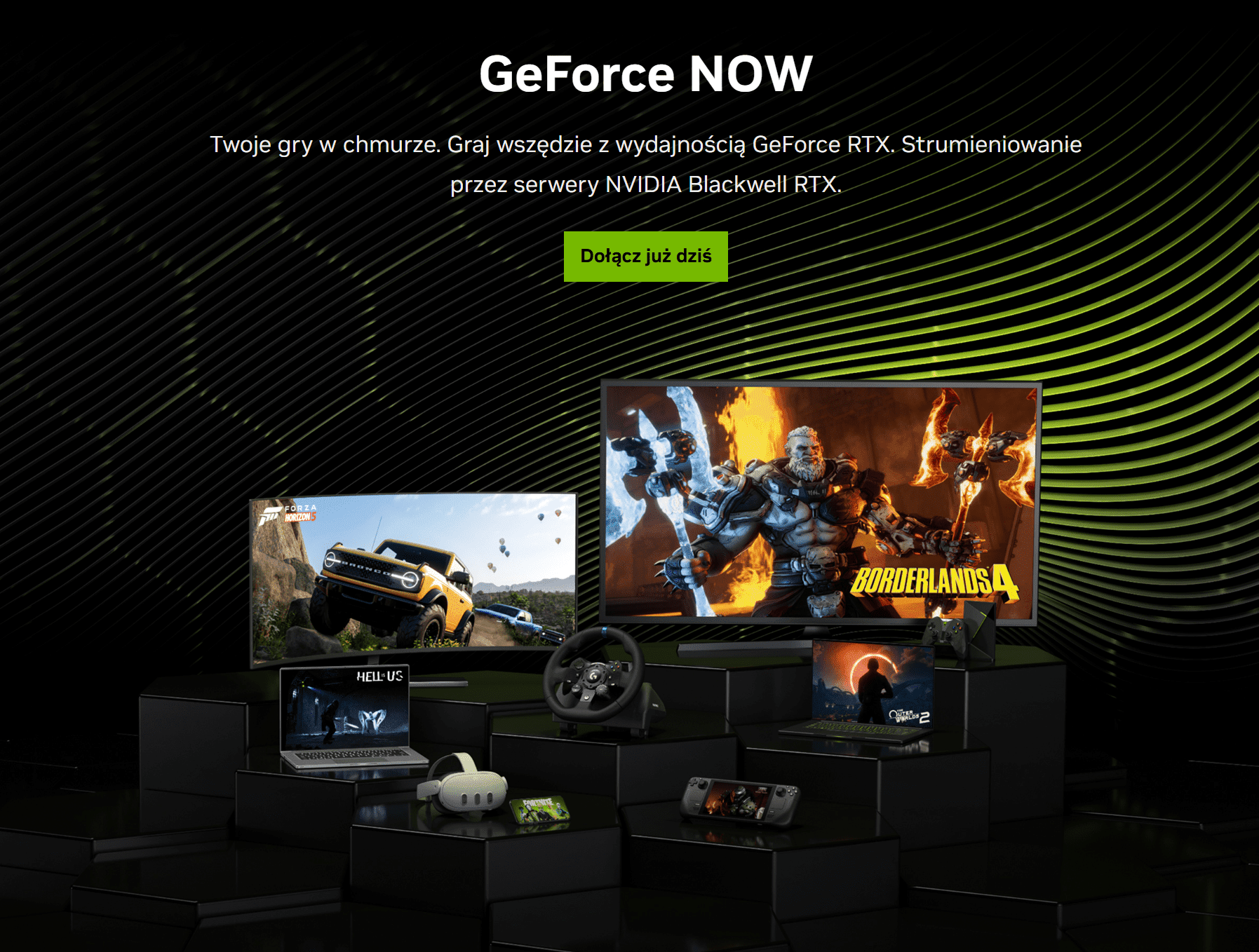 Nowe serwery RTX 5080 w Warszawie i 17 gier w październikowej aktualizacji GeForce NOW