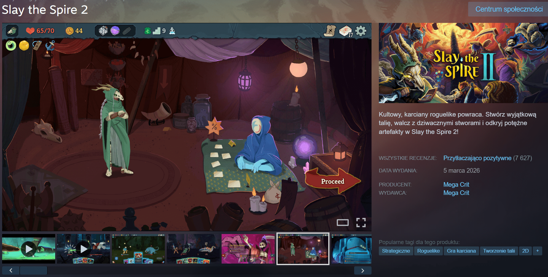 Slay the Spire 2 przytłaczająco pozytywne opinie na Steam