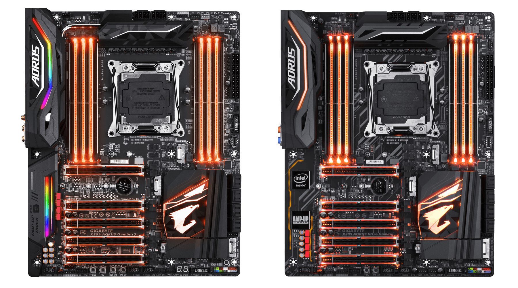 Gigabyte X299 Aorus Gaming 7 i X299 Aorus Ultra Gaming