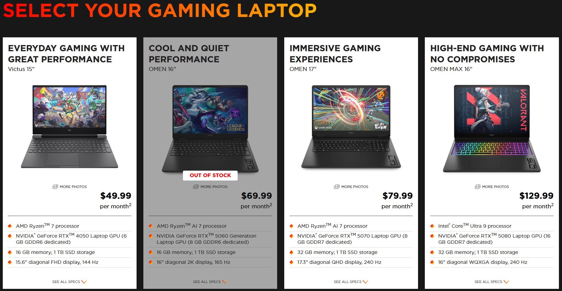 HP Omen Gaming Subscription