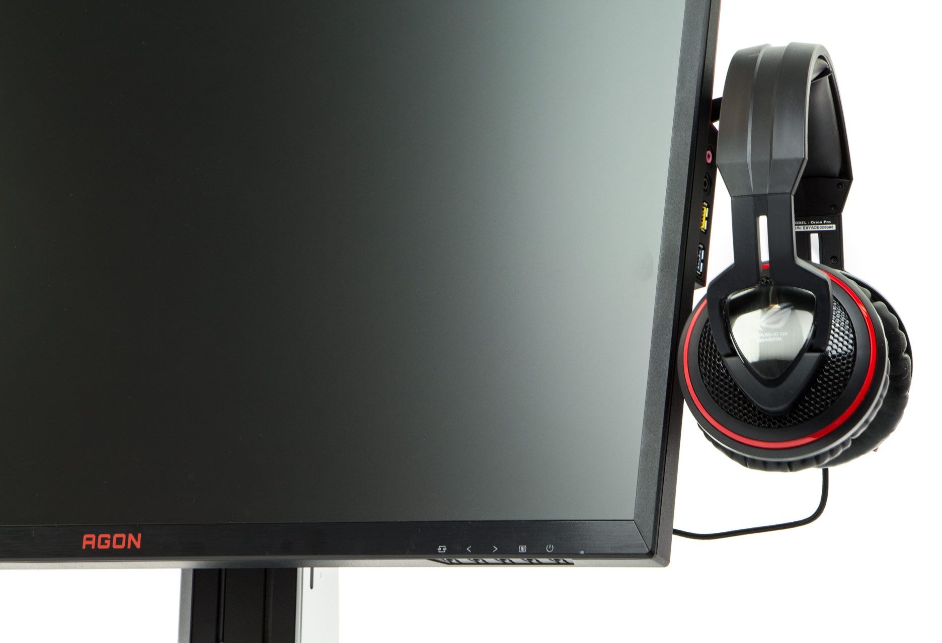AOC AG271QX uchwyt na słuchawki