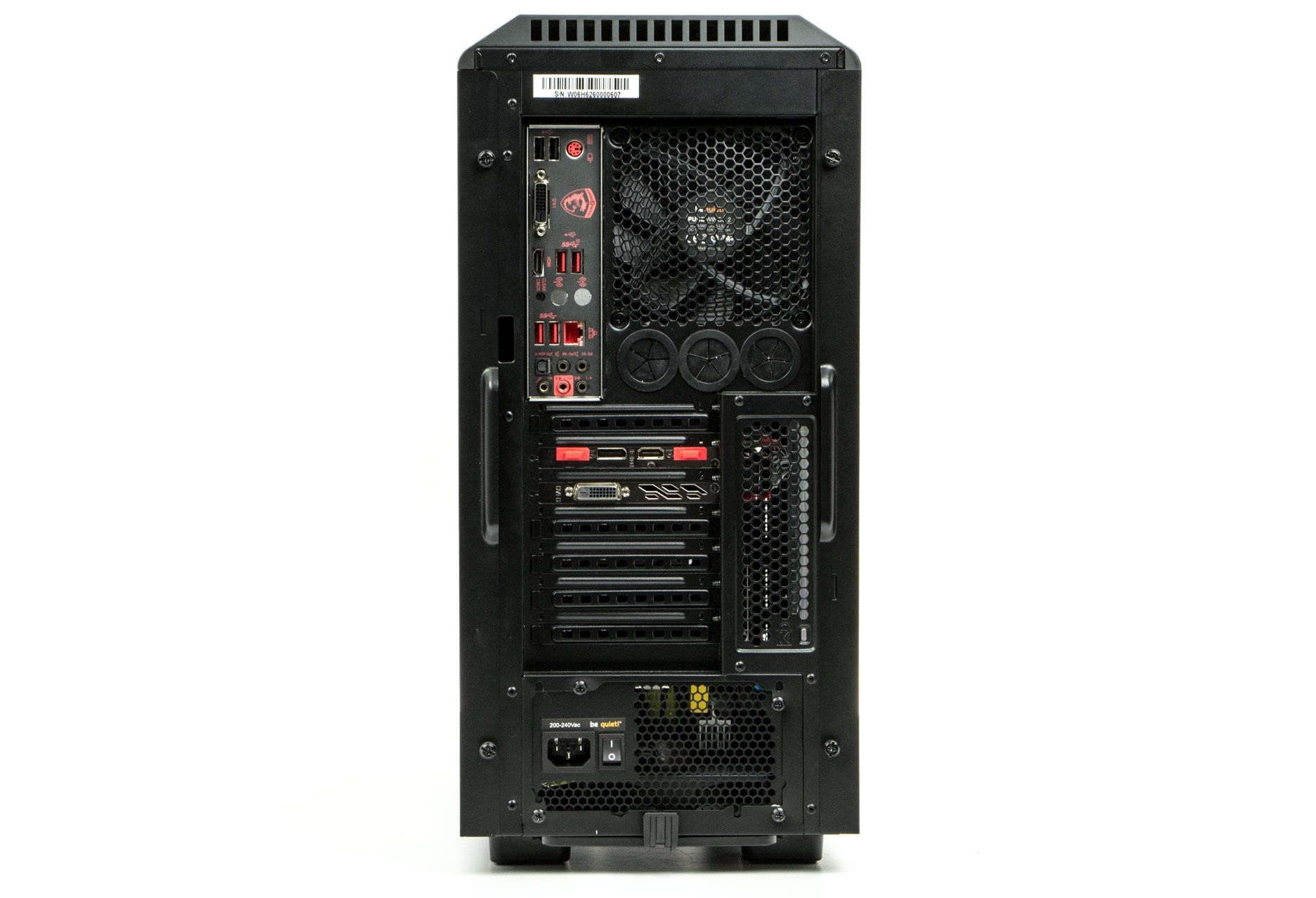 MSI Optimus - widok na tył komputera