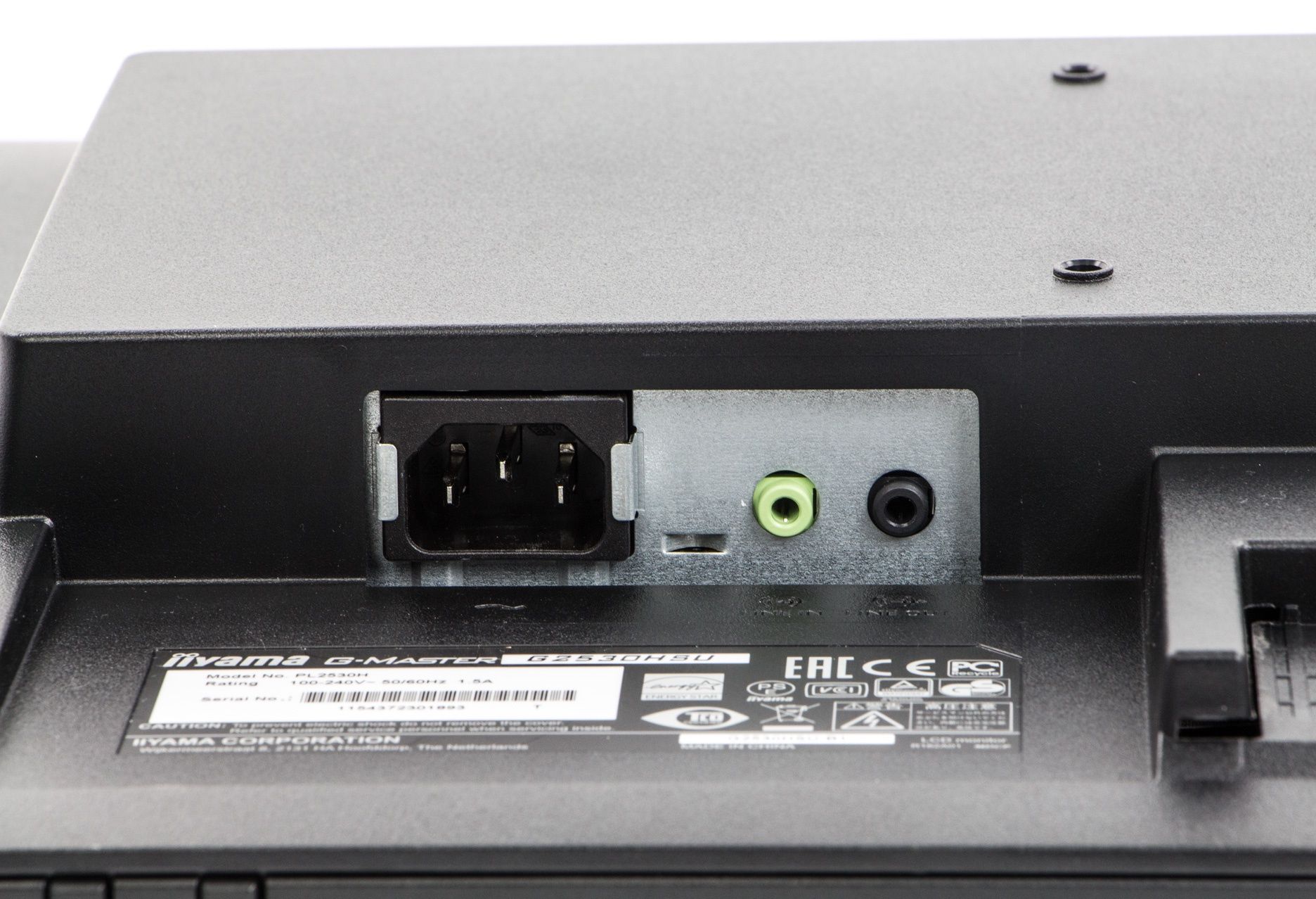 iiyama G-Master G2530HSU Black Hawk gniazdo słuchawkowe