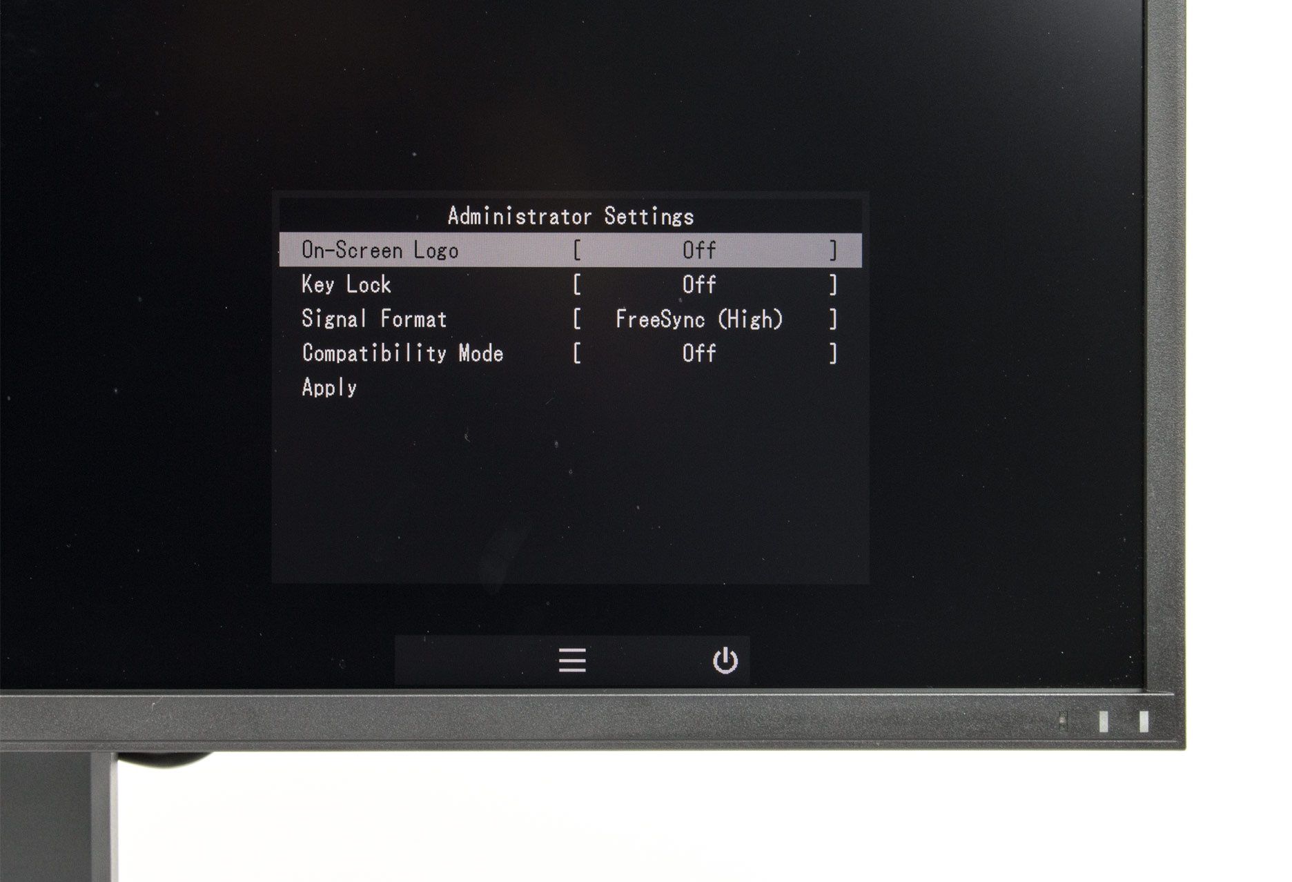 Eizo Foris FS2735 menu administratora