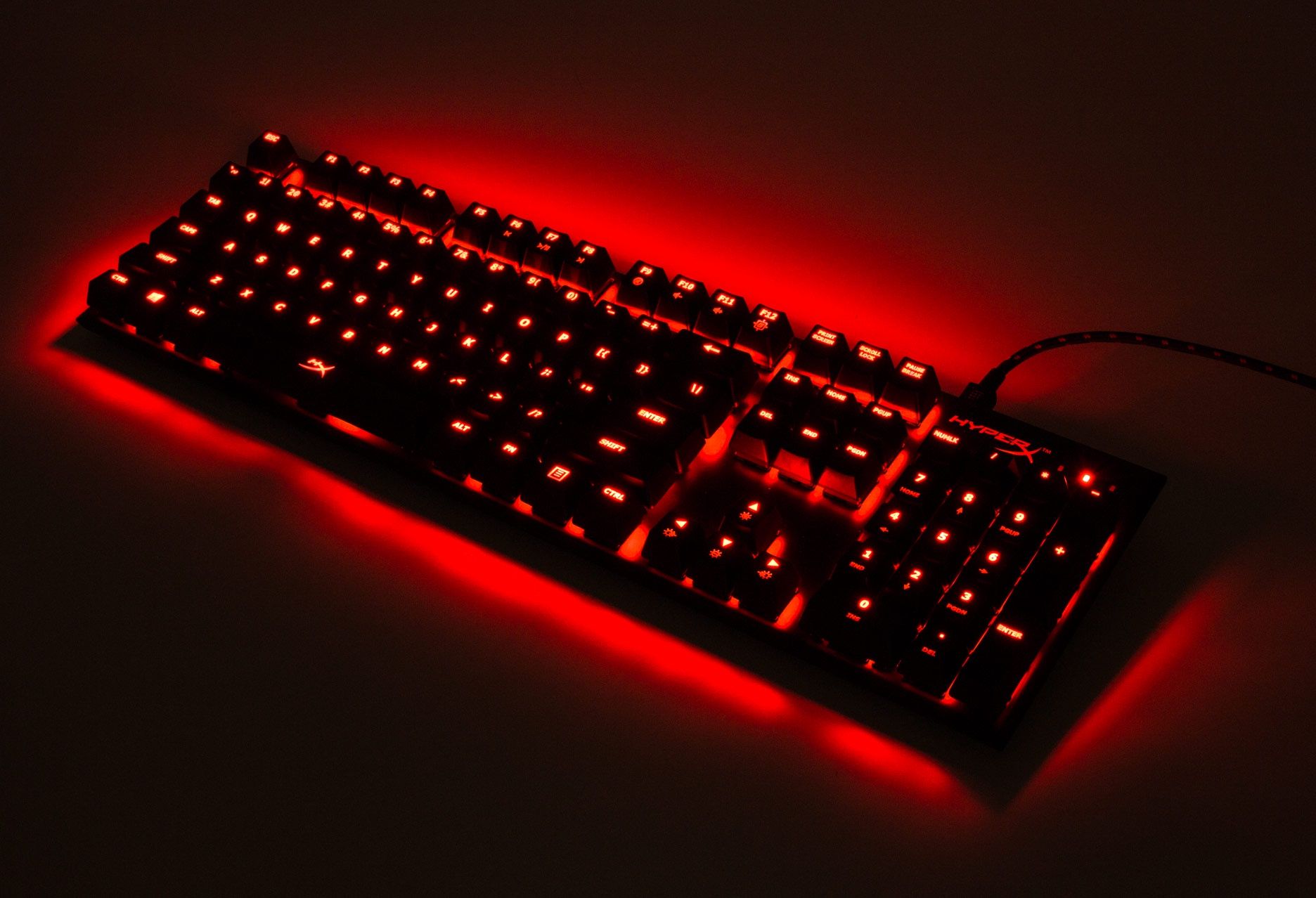 HyperX Alloy FPS - czerwone podświetlenie
