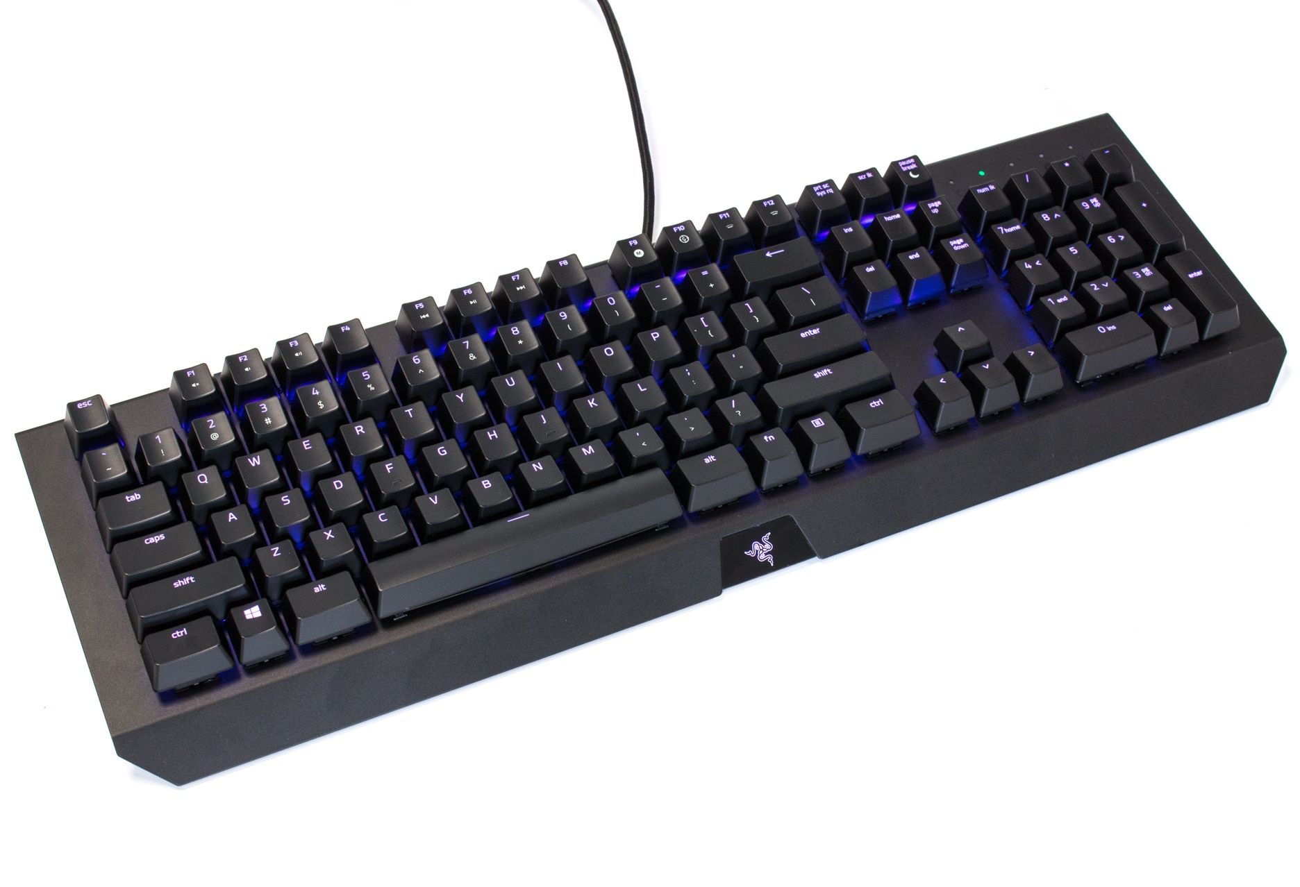 Razer BlackWidow X Chroma - niebieskie podświetlenie