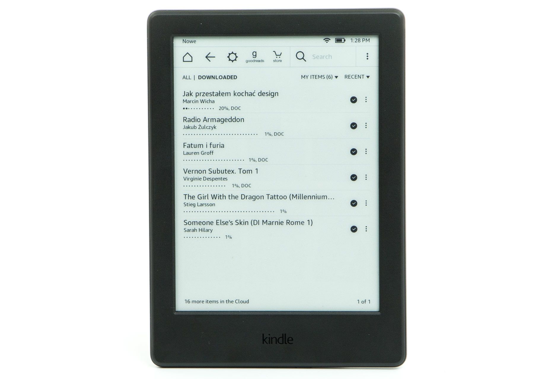 Kindle 8 lista książek