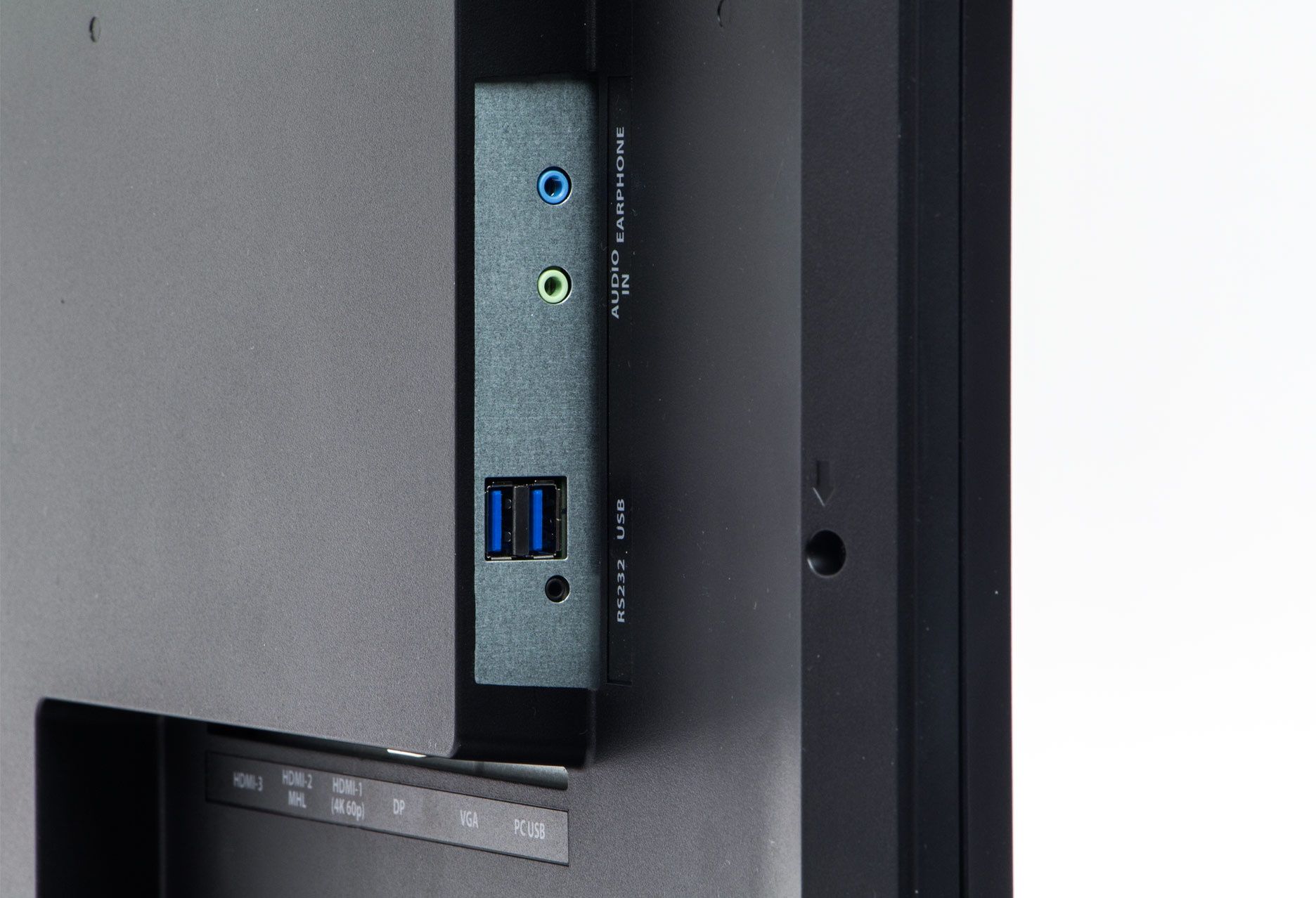 iiyama ProLite X4071UHSU-B1 złącza bok