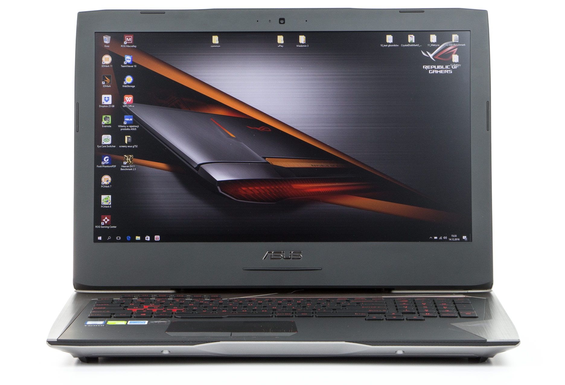 ASUS ROG G752VS przód