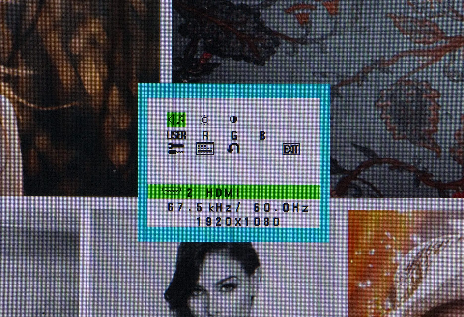 NEC MultiSync E221N menu OSD