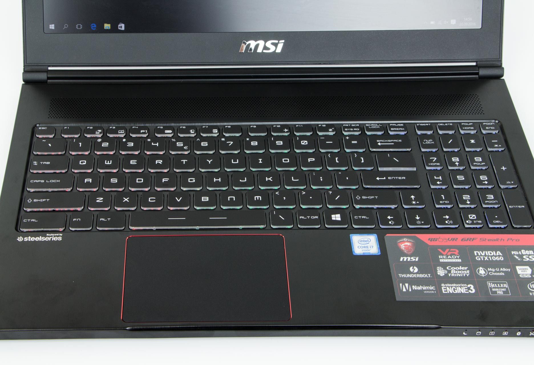 MSI GS63VR 6RF-012PL panel roboczy