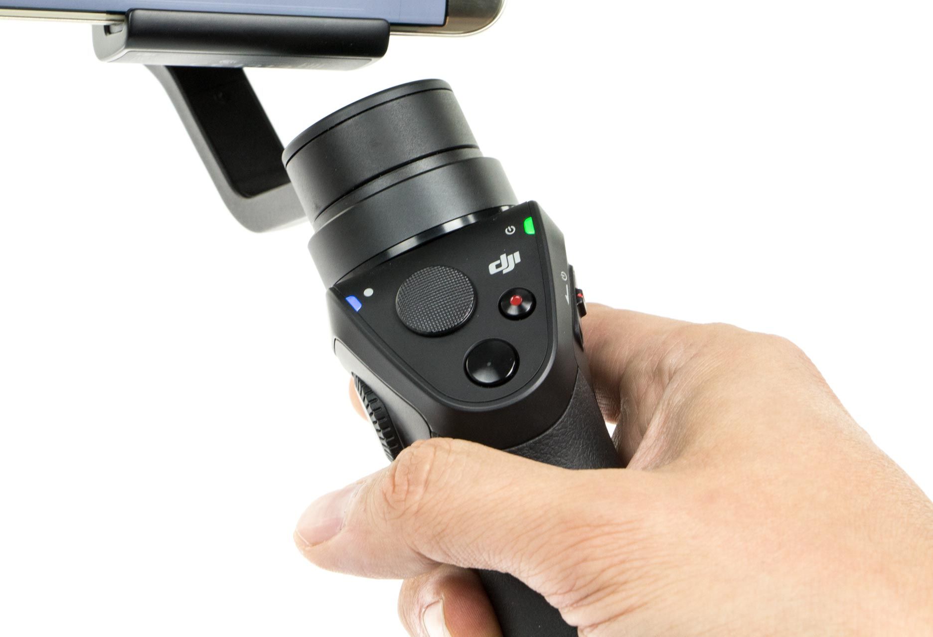 DJI Osmo Mobile - przyciski na rączce