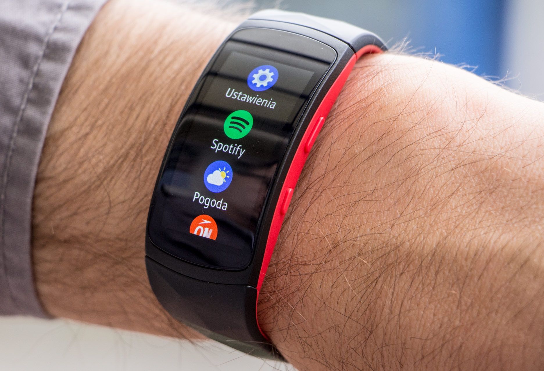 Samsung Gear Fit2 Pro menu główne