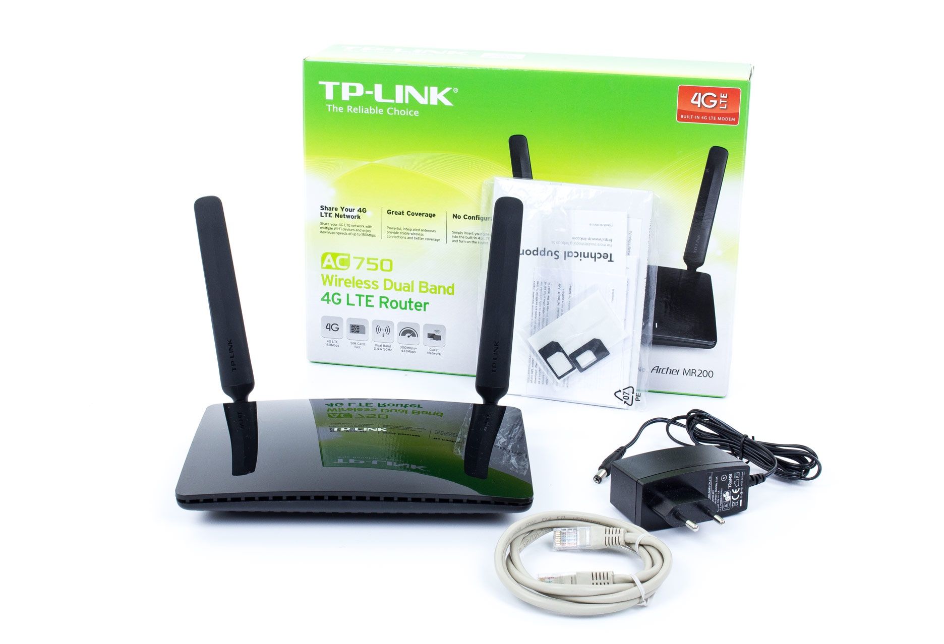 TP-Link MR200 - cały zestaw