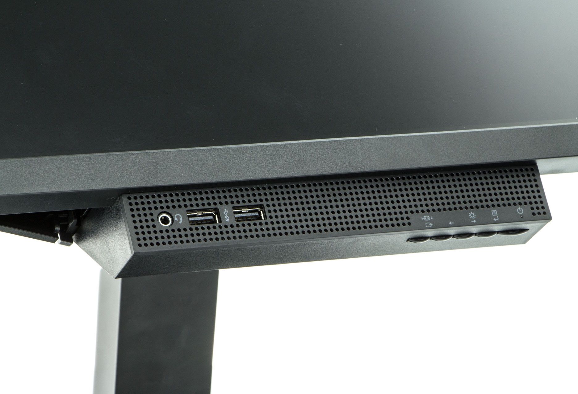 Lenovo Tiny-in-One 24 - złącza z przodu