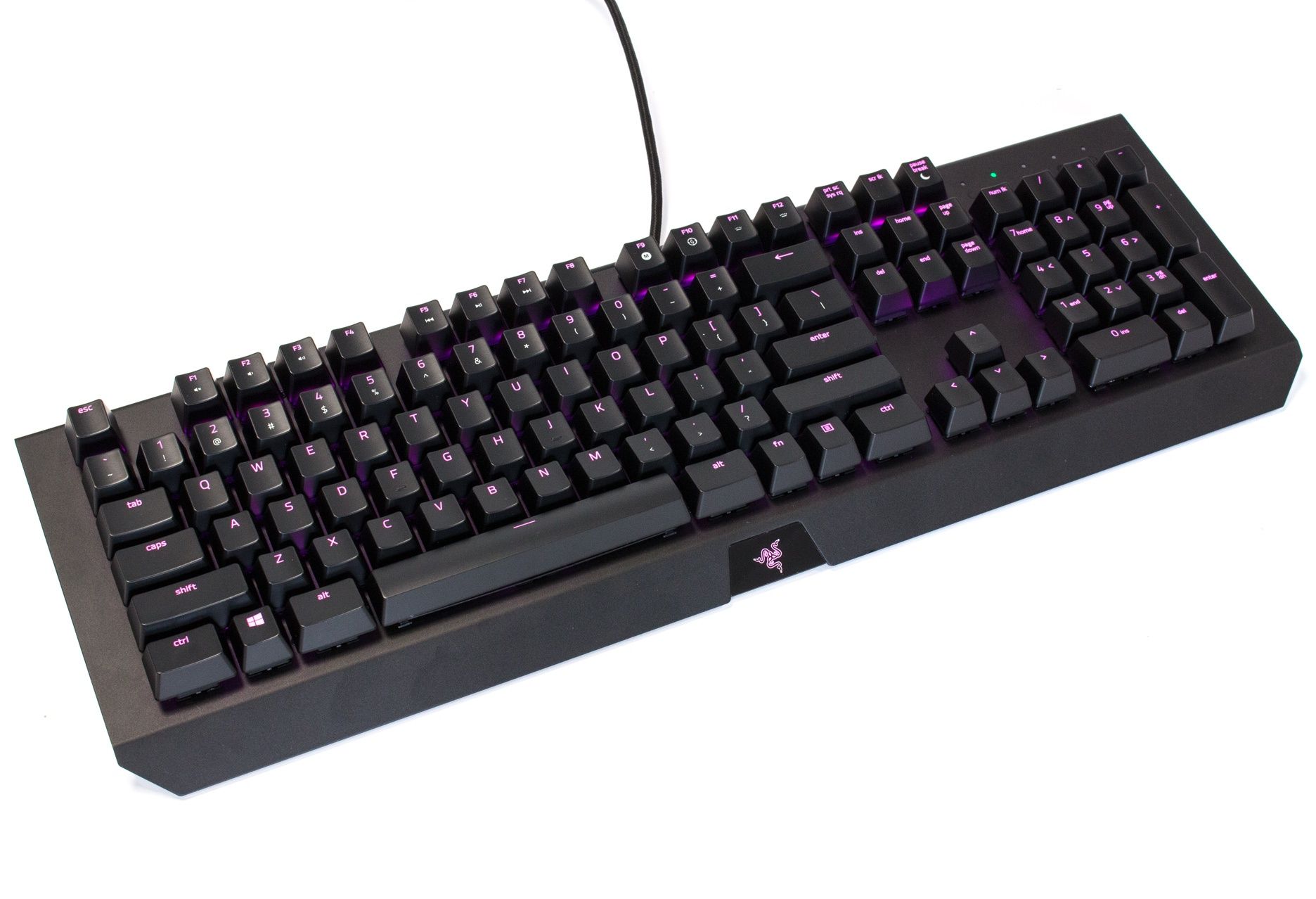 Razer BlackWidow X Chroma - fioletowe podświetlenie