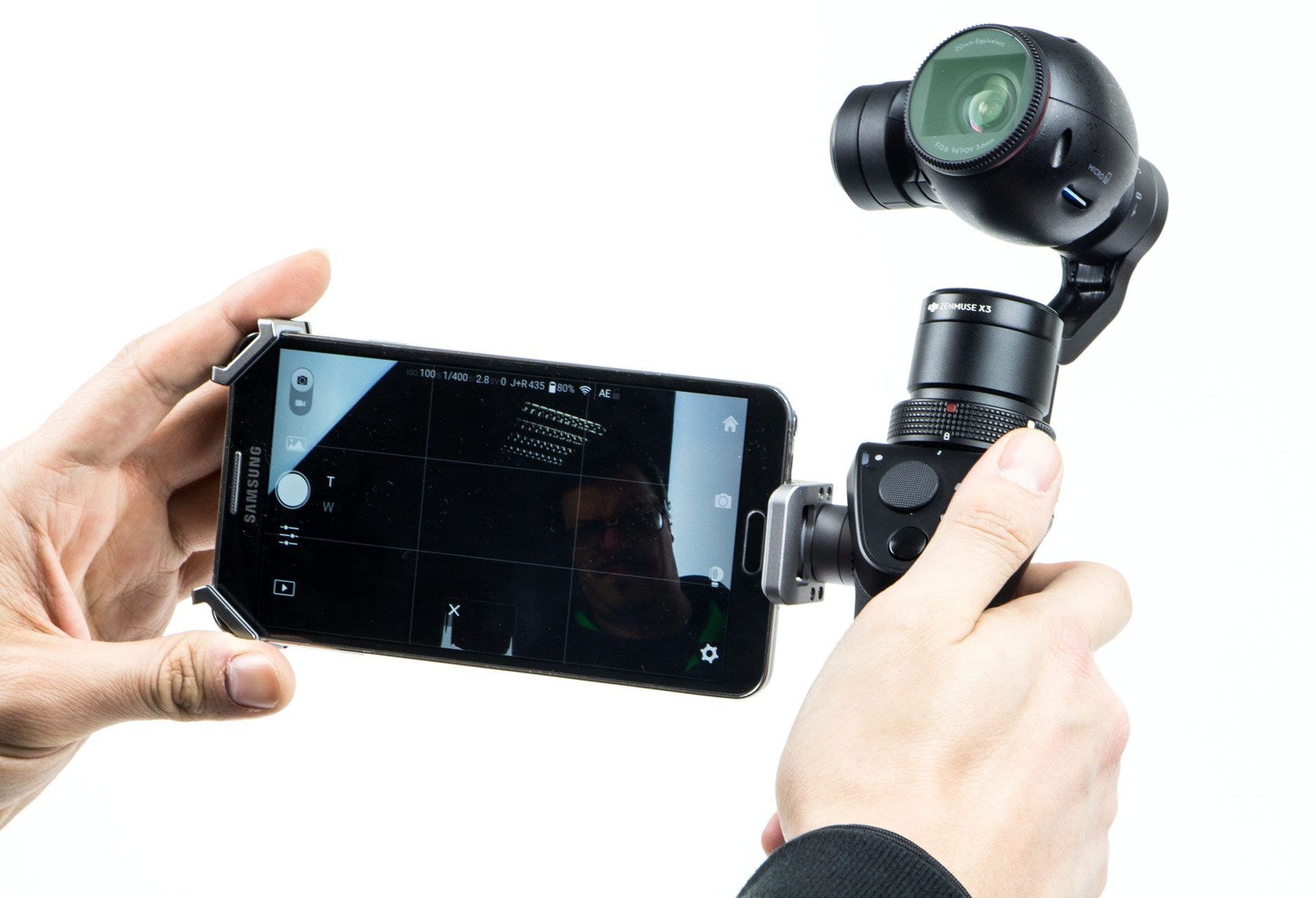 Dji Osmo - sterowanie przy pomocy smartfona i aplikacji Dji Go