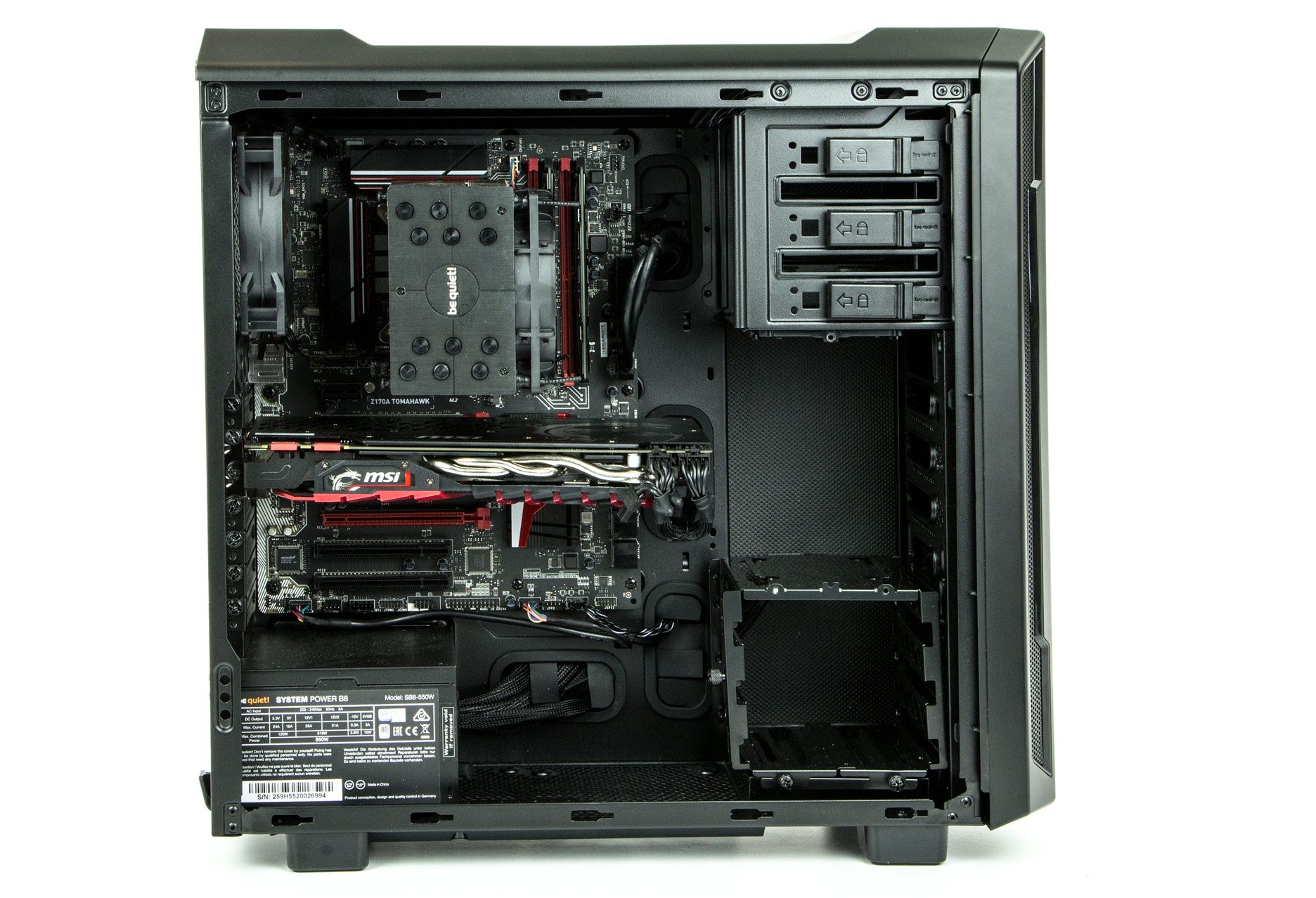 MSI Optimus - wnętrze z potencjałem do dalszej rozbudowy