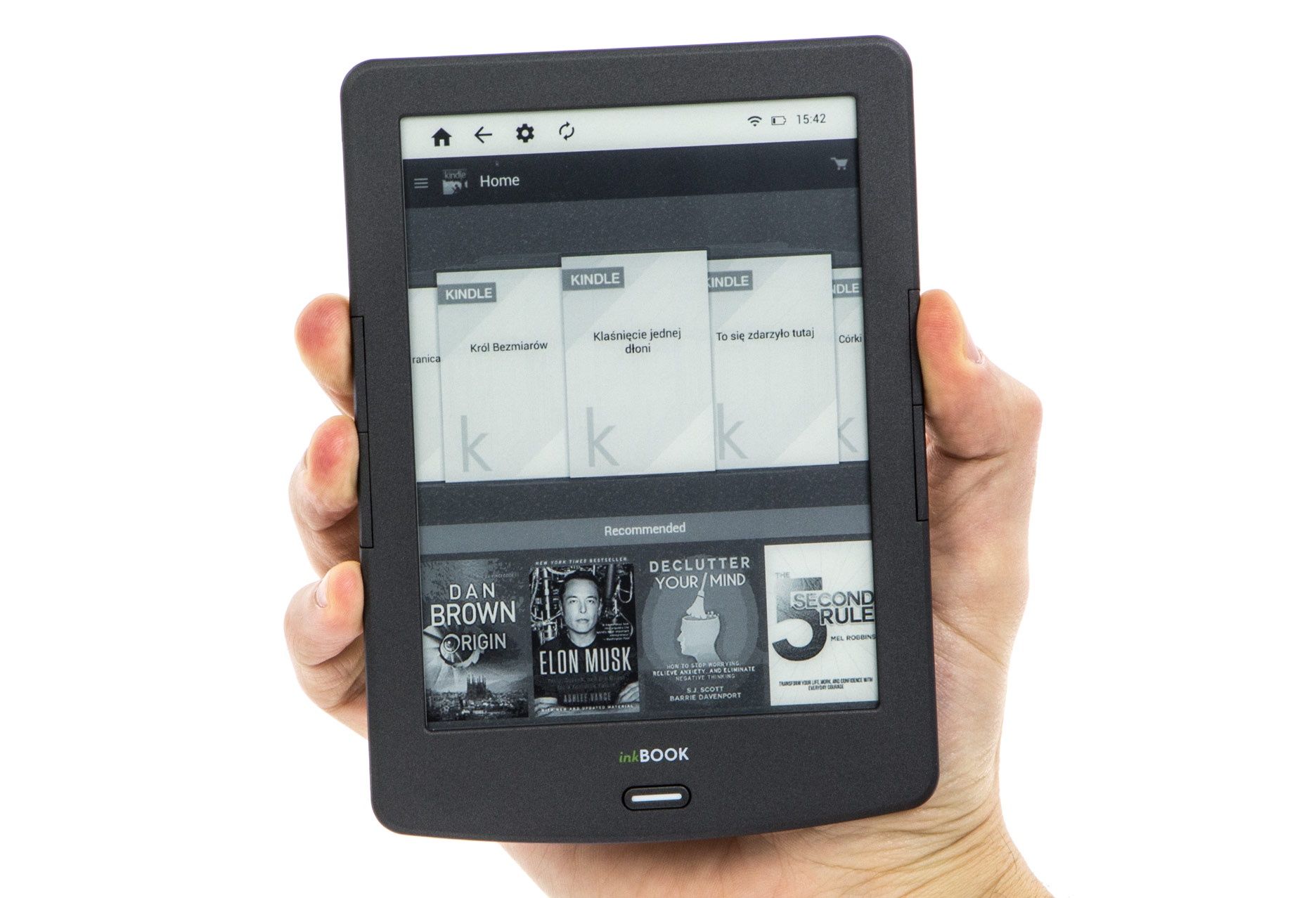 inkBOOK Classic 2 aplikacja Amazon Kindle
