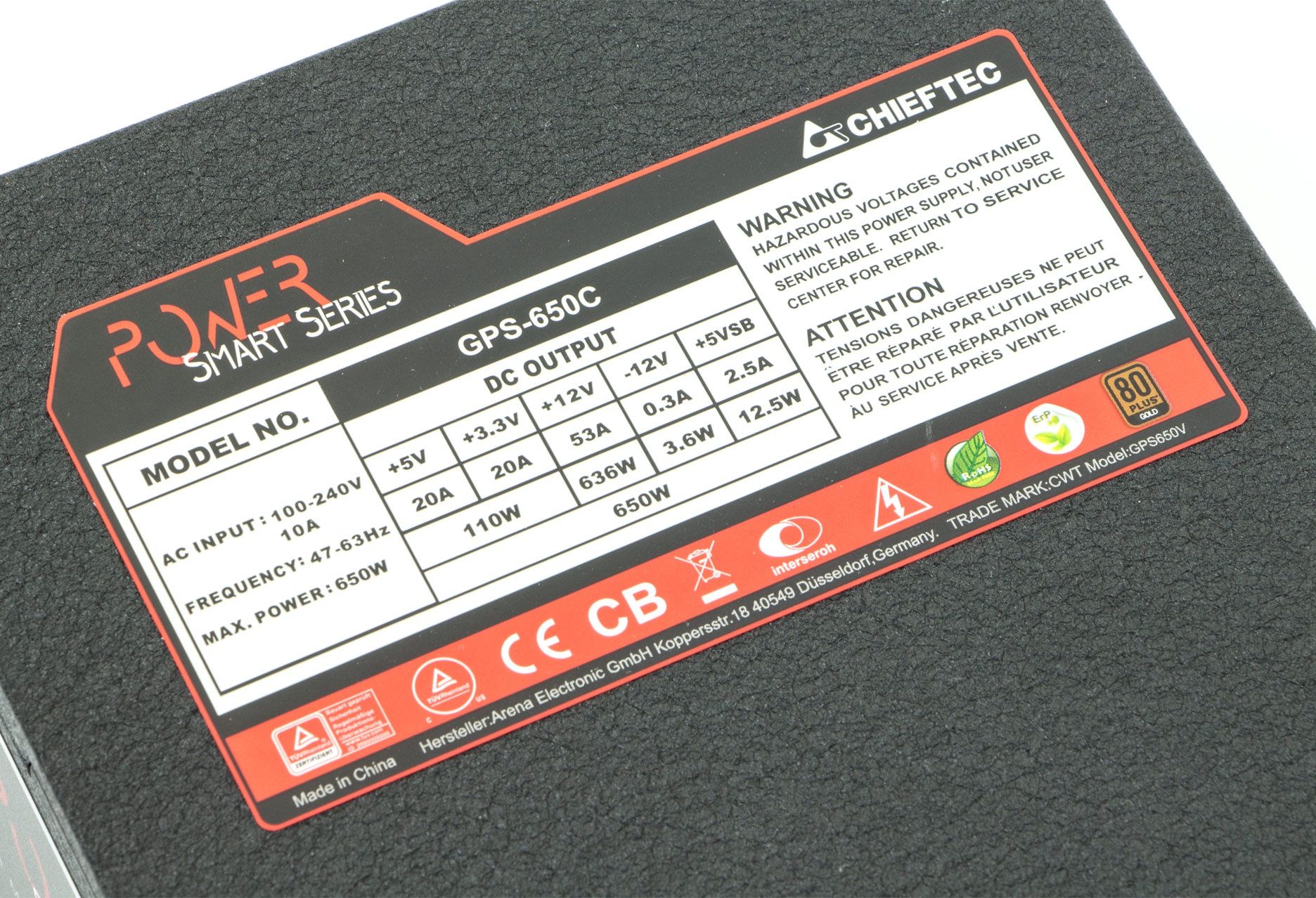 Chieftec Smart Power GP-650C - zasilacz