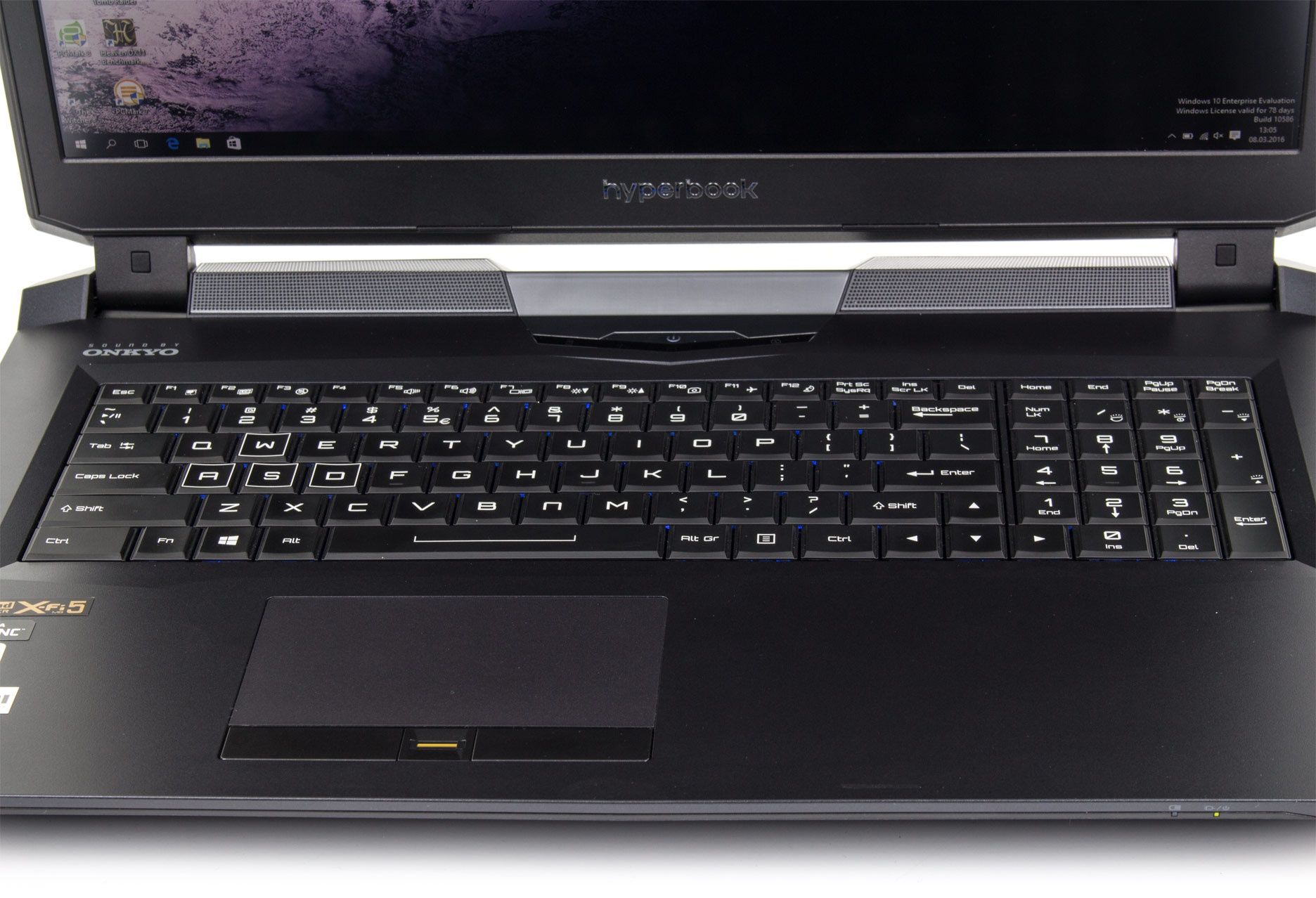 Hyperbook X77DM-G panel roboczy