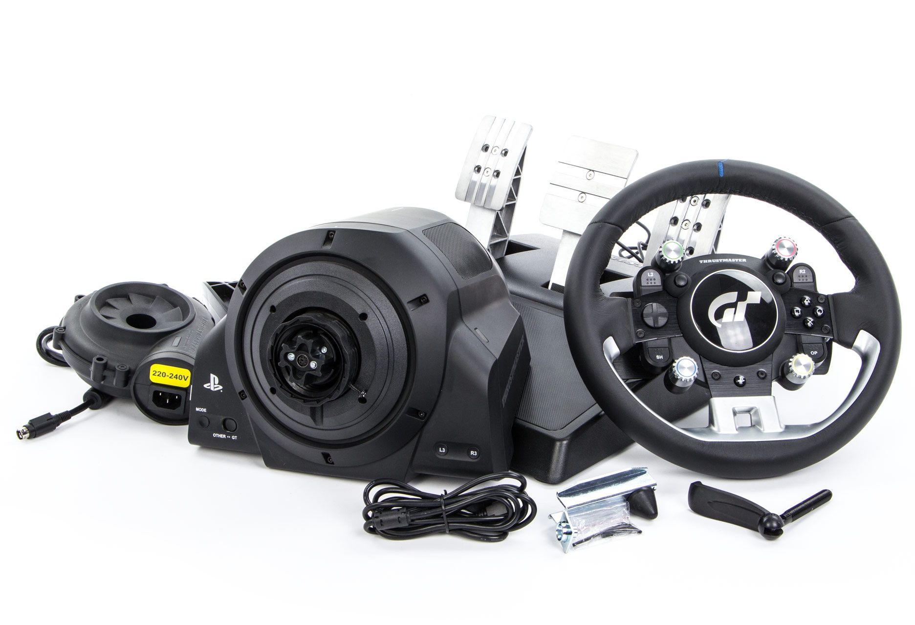 Thrustmaster T-GT - cały zestaw na zdjęciu