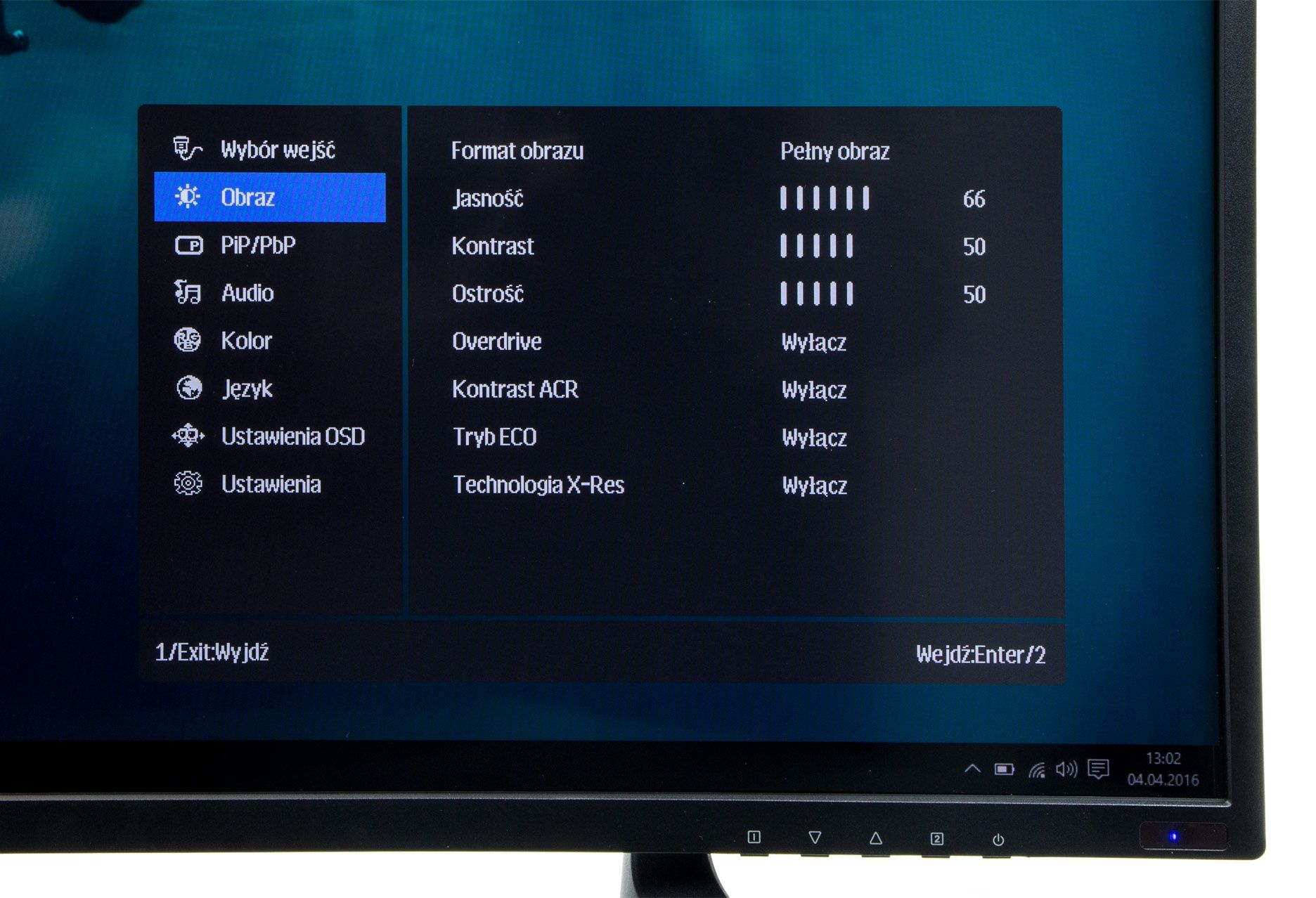 iiyama ProLite X4071UHSU-B1 menu OSD