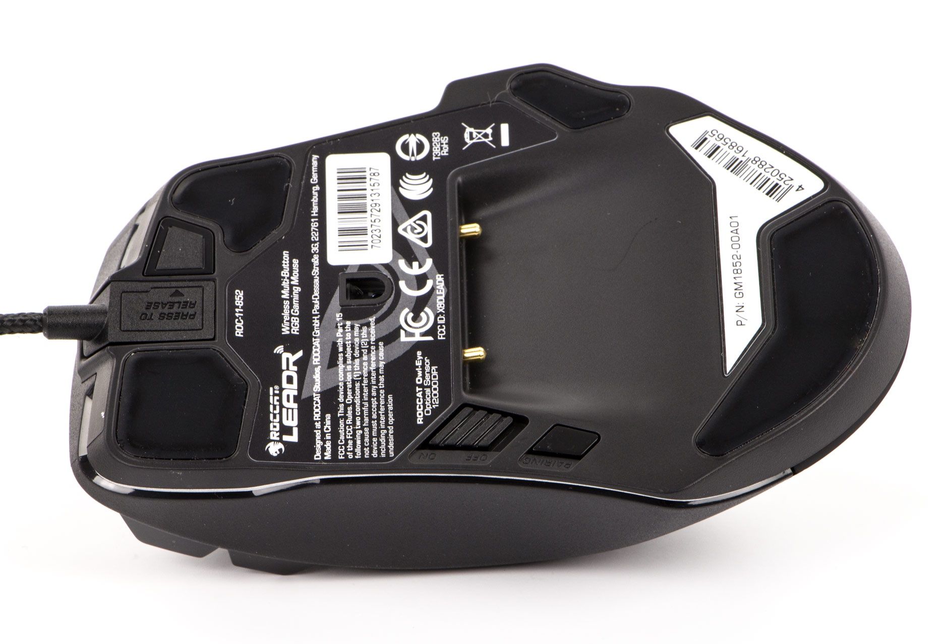 Roccat Leadr - widok układu optycznego