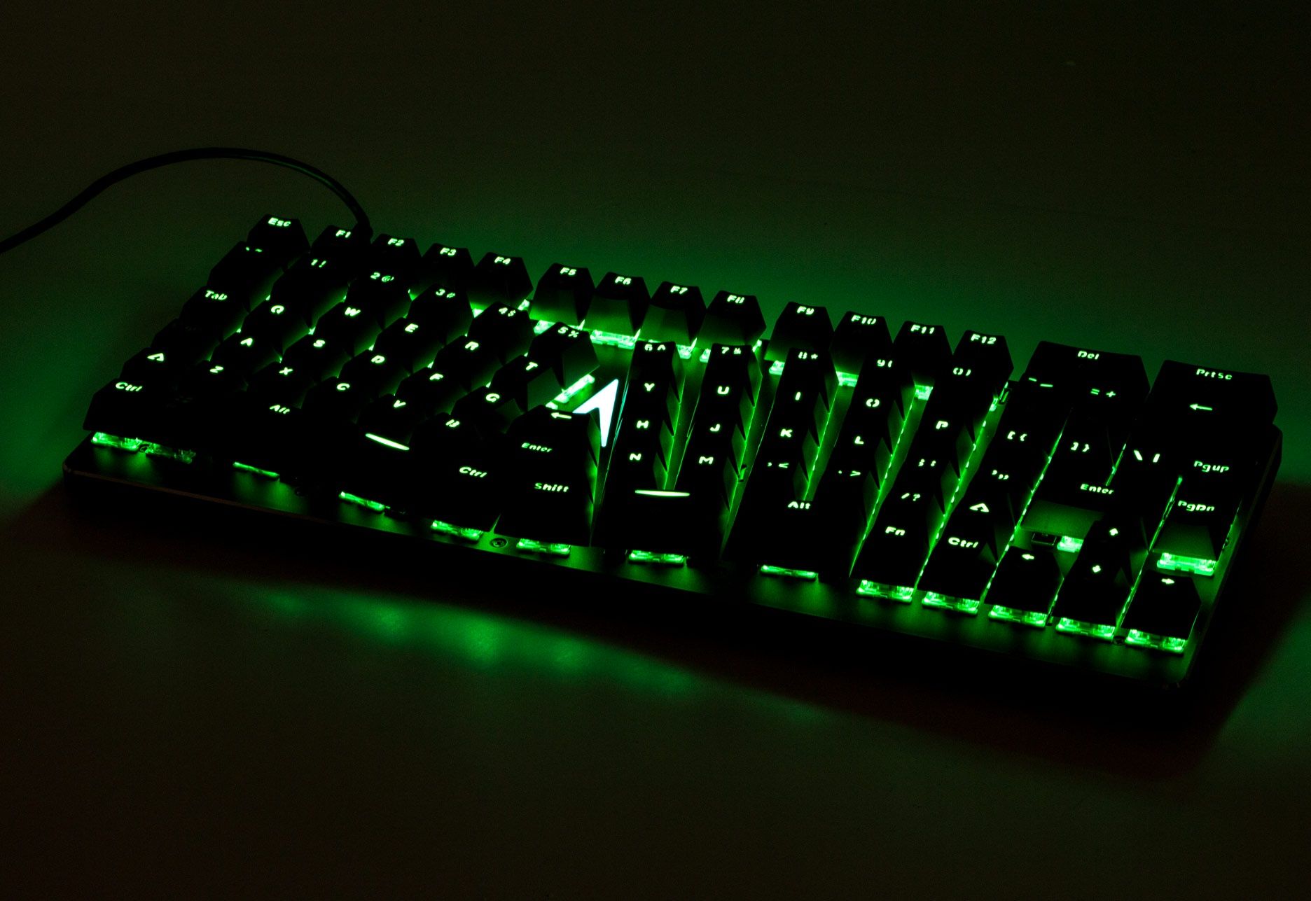 X-Bows Mechanical Ergonomic Keyboard - zielone podświetlenie