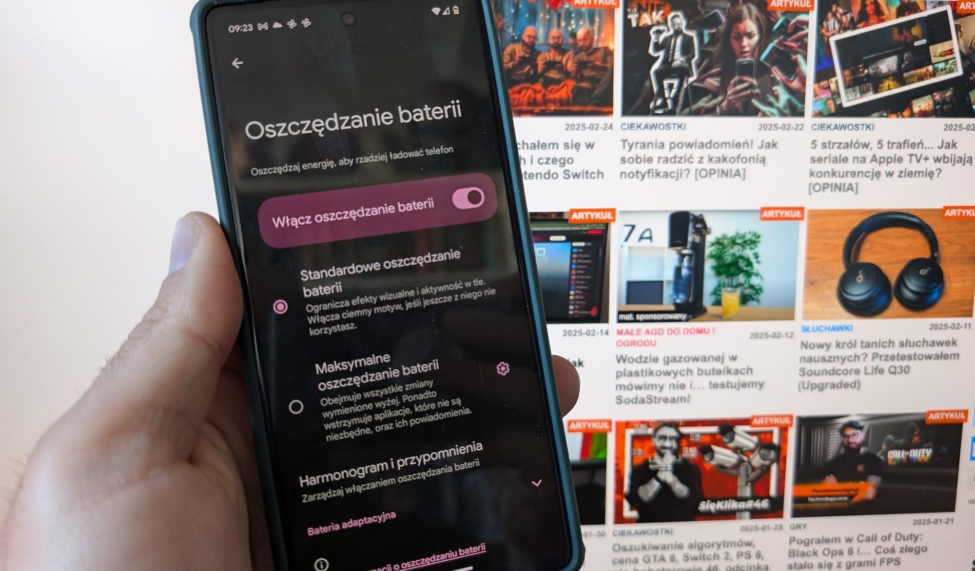 oszczedzanie baterii