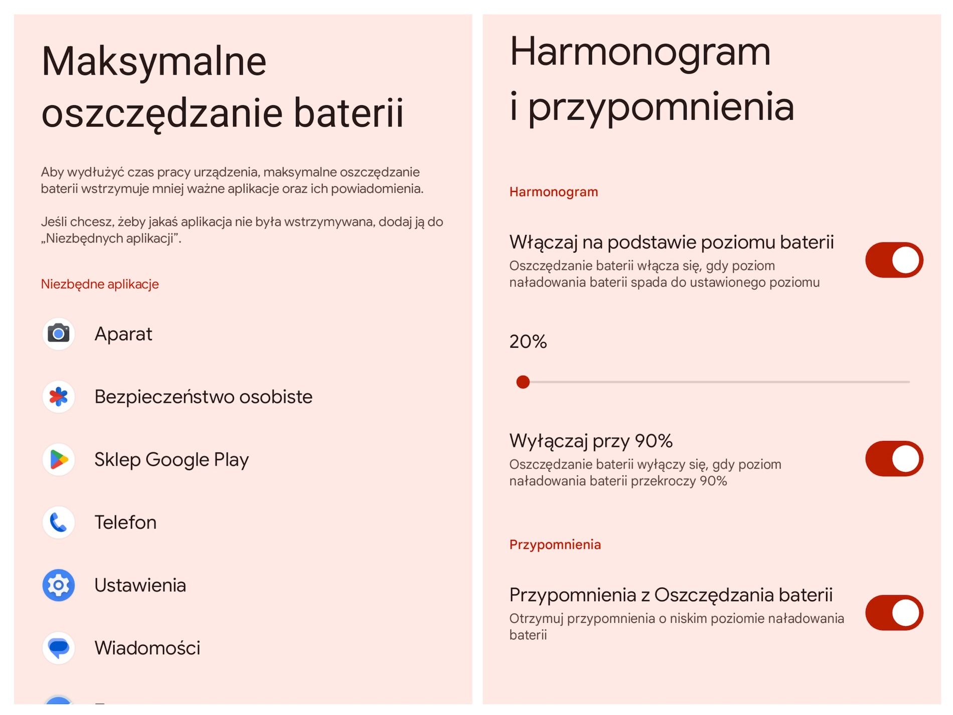 oszczedzanie baterii