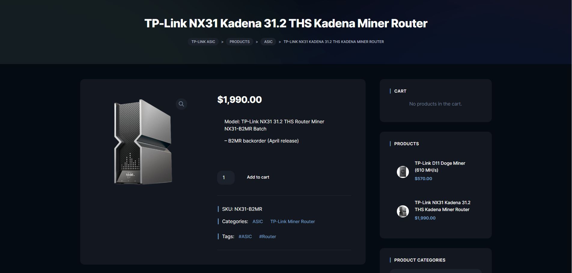 TP-Link ASIC NX31