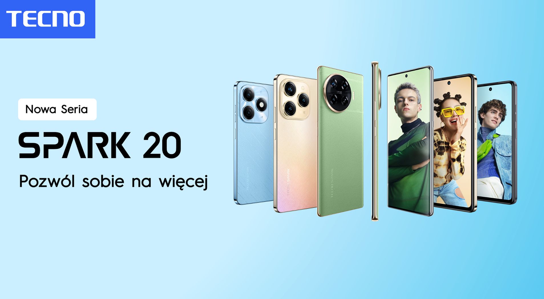 Linia smartfonów Tecno Spark 20