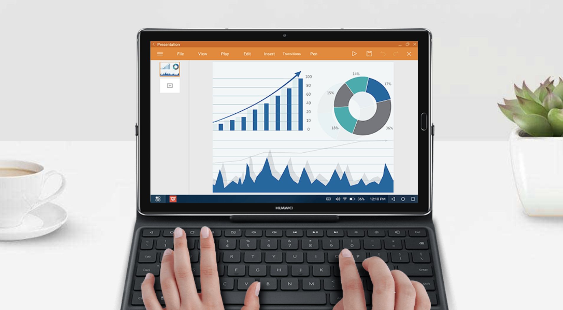 Huawei MediaPad M5 10 - klawiatura