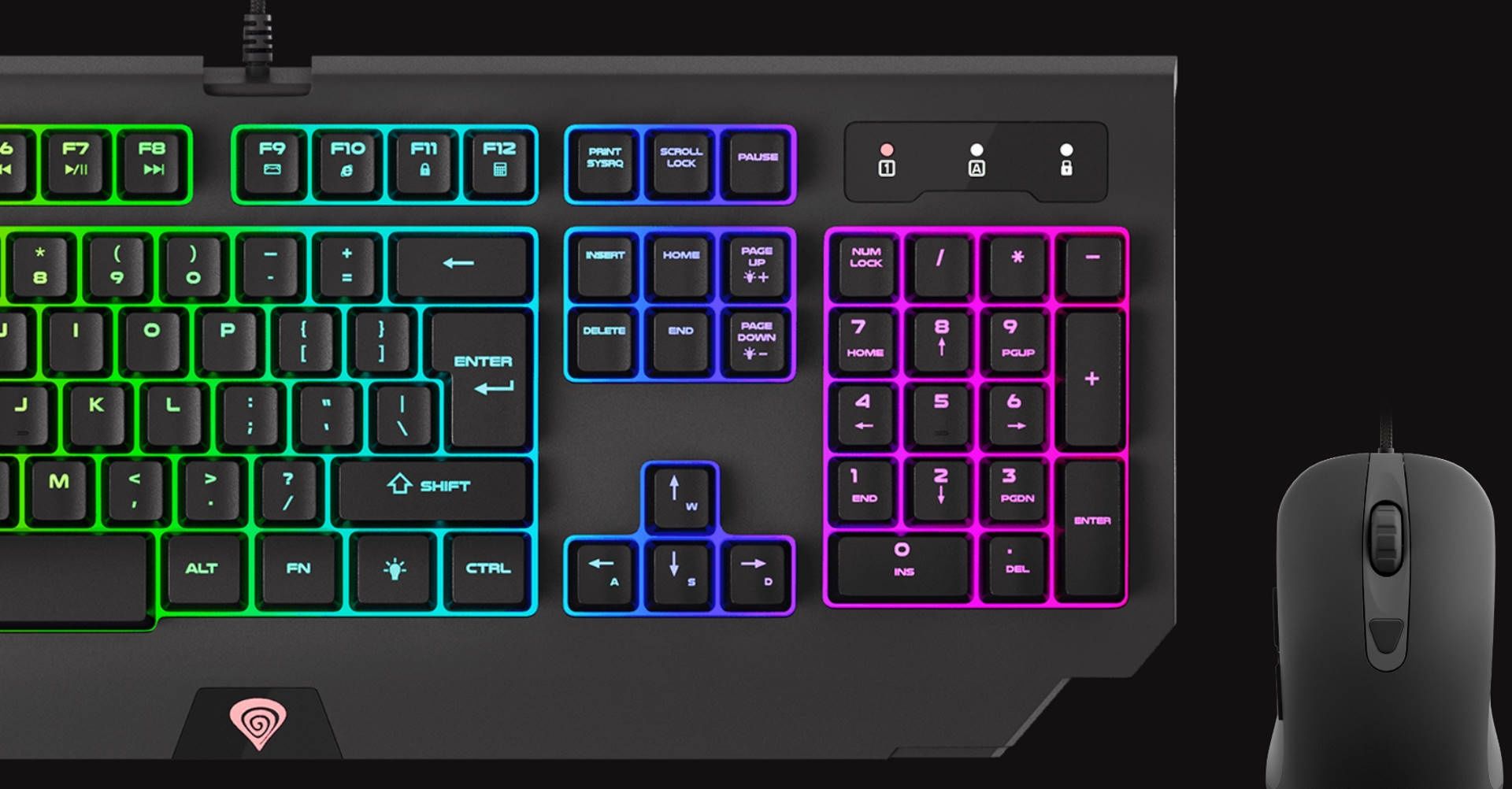Klawiatura i mysz w zestawie Genesis Cobalt 330