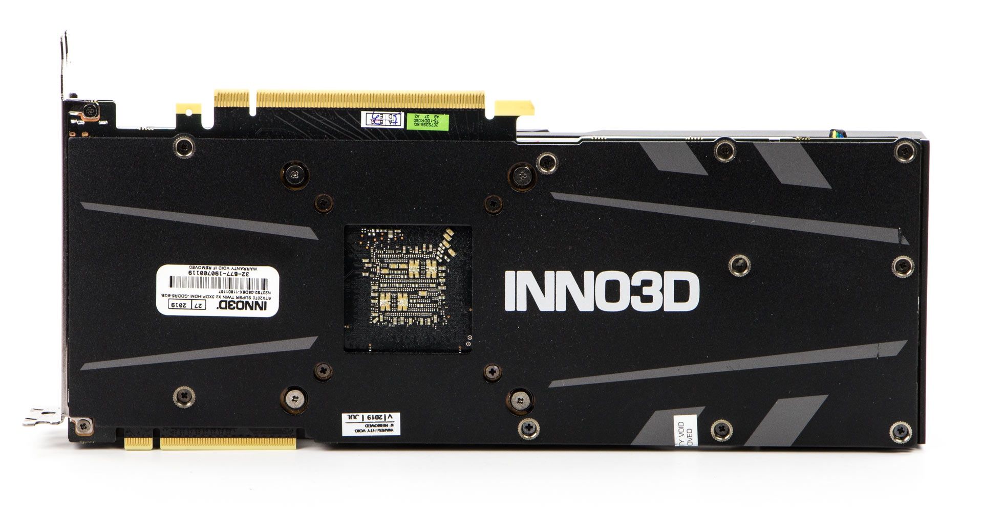 Inno3D GeForce RTX 2070 Super Twin X2 OC - backplate
