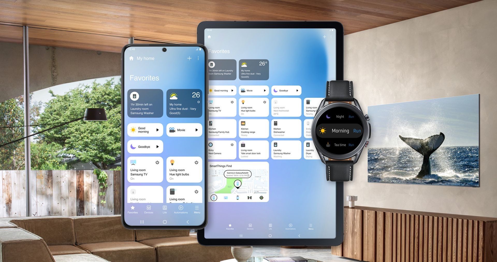 Samsung SmartThings - różne urządzenia