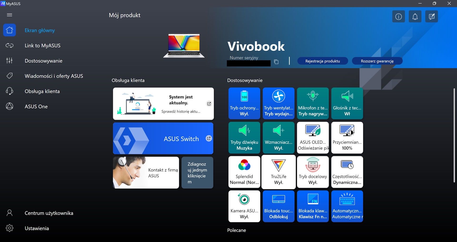 ASUS Vivobook S15 OLED K5504V - MyASUS